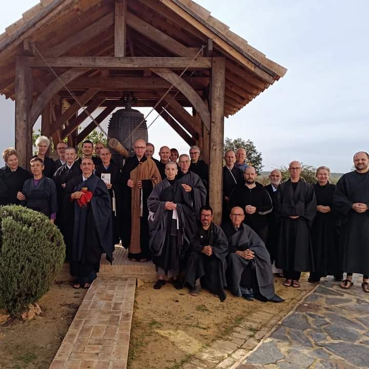 Sesshin (retiro de meditación Zen) 26/28 de Enero 2024. En el templo Seikyuji. Foto de la Sangha que participó en la Sesshin.